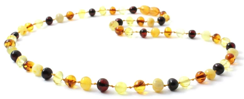 NBAP-7 Auténtico collar multicolor de ámbar para hombres
