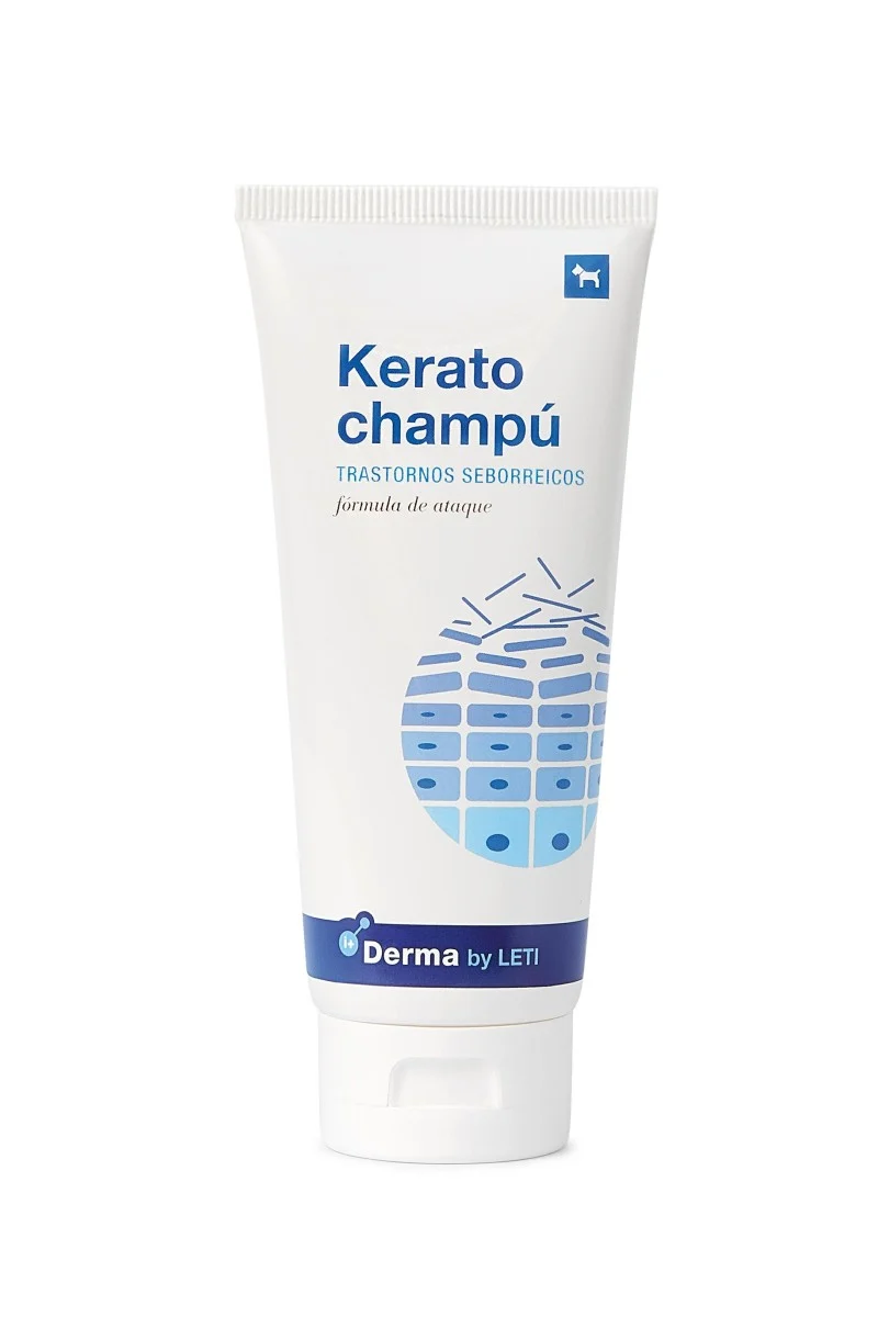 Letikerato Champú Fórmula Plus 200 ml – Tratamiento Queratosebórreico para Perros y Gatos