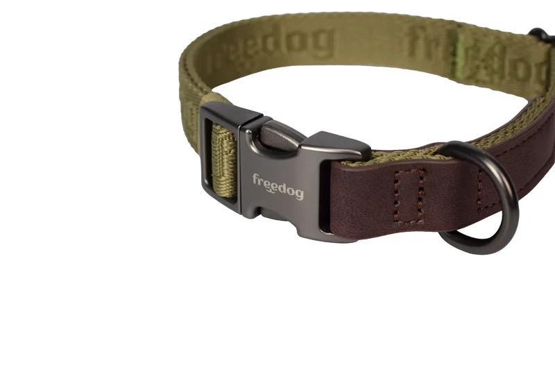 Freedog Linum Green Forest Recycled Collar, 20 mm, 35/52 cm