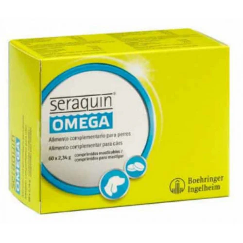 Seraquin Omega | Condroprotector para Perros | 60 Comprimidos Masticables