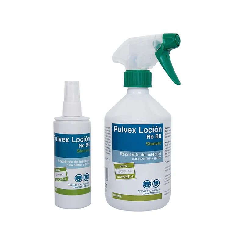 Pulvex Loción Repelente Natural Spray para Mascotas – 125 ml y 500 ml