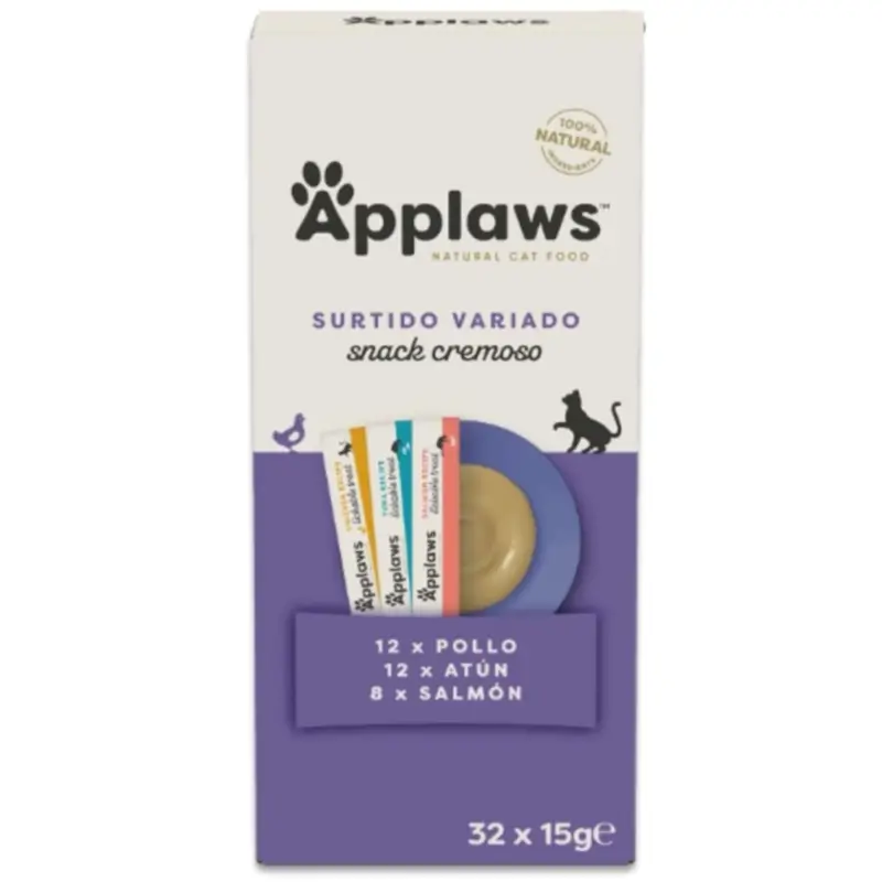 Applaws Cat Snack Lickable Mixed Assortment, 4x8x15 g