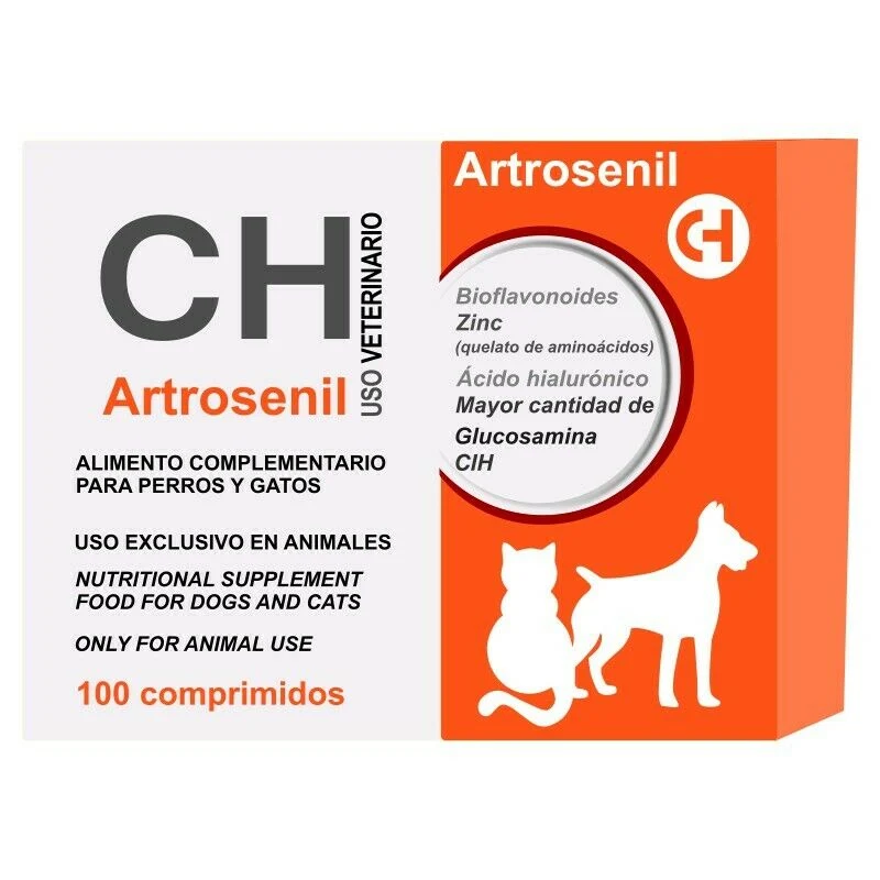 Artrosenil Condroprotector 100 y 300 Comprimidos – Articulaciones Perros y Gatos | Chemical Ibérica