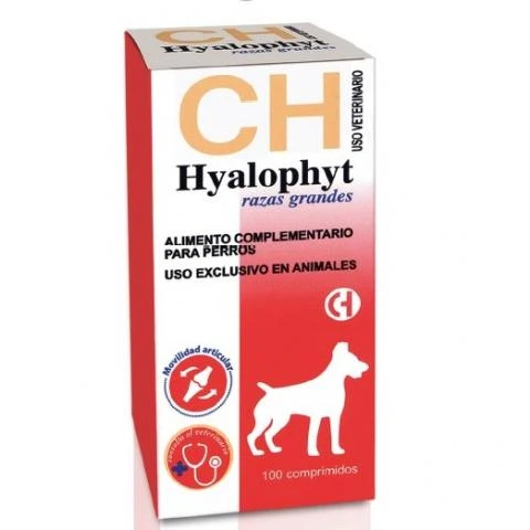 Hyalophyt 100 Comprimidos Razas Grandes – Condroprotector Articular para Perros | Chemical Ibérica