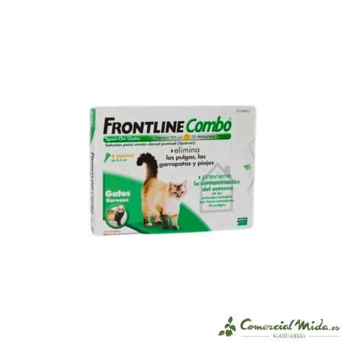 FRONTLINE Spot COMBO GATOS Pipetas Antiparasitarias para Gatos y Hurones
