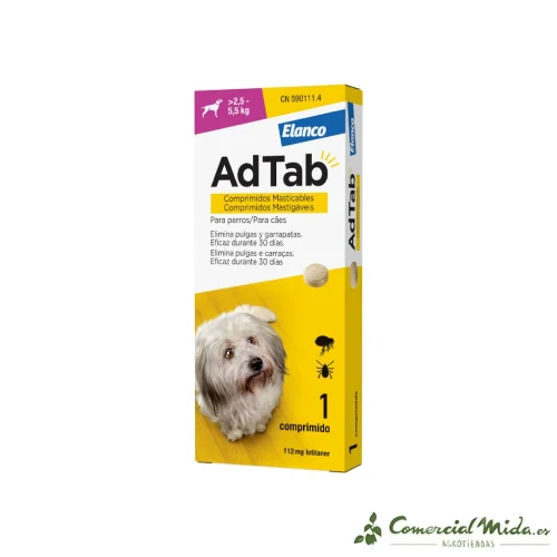 AdTab Comprimidos Masticables Antiparasitario para Perros