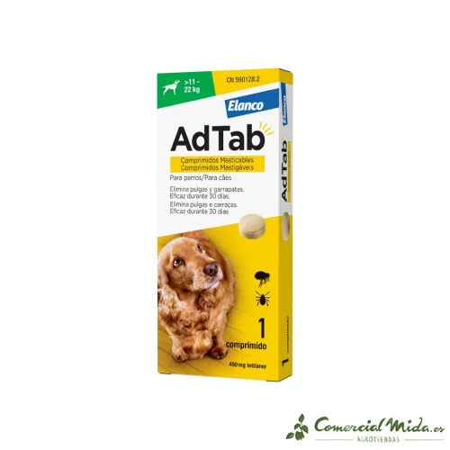 AdTab Comprimidos Masticables Antiparasitario para Perros