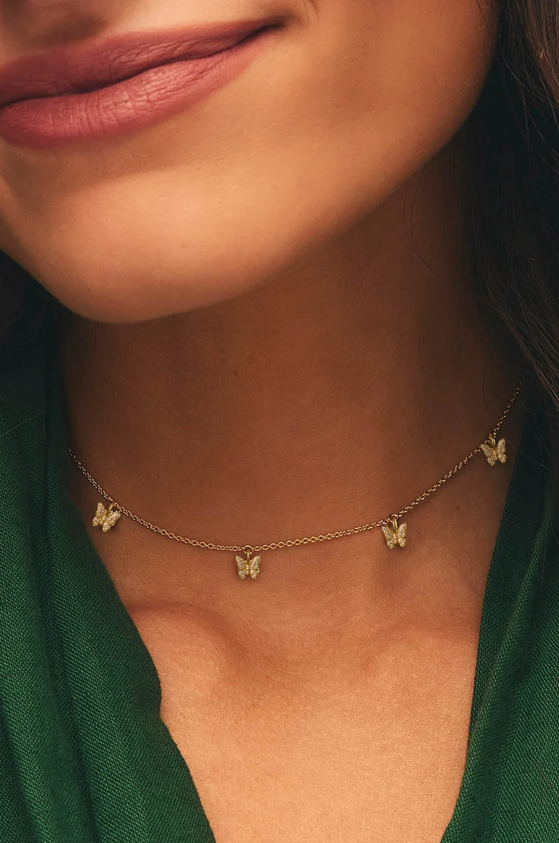 Collar Full Pave Papilio