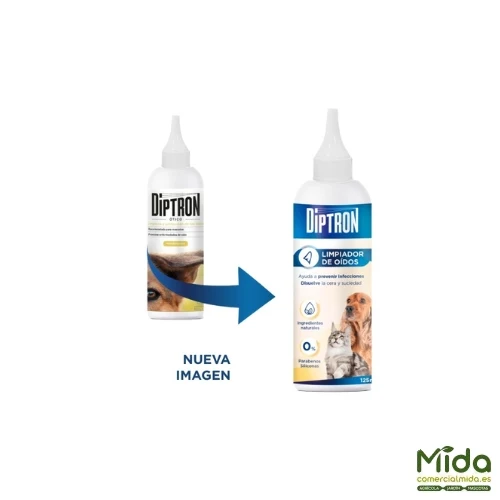 DIPTRON Limpiador Ótico para Mascotas 125ml