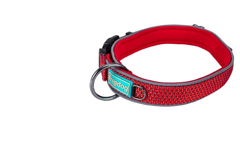 Freedog Extreme Red Nylon Collar, 20 mm, 35/51 cm