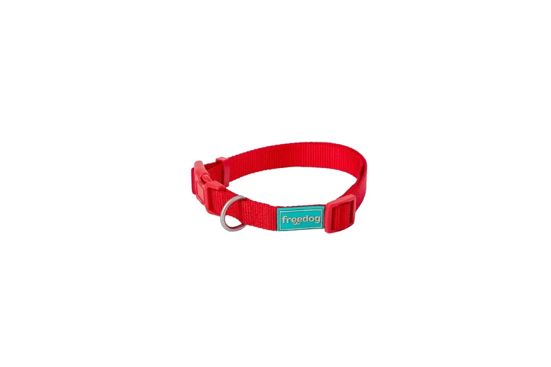 Freedog Collar Nylon Basic Rojo, 25 mm 38/66 cm
