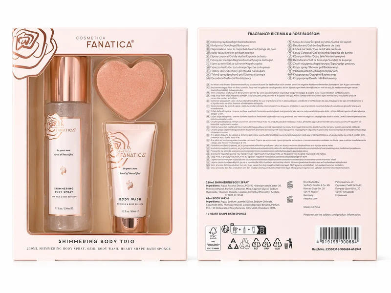 Fanatica Body Care Set – Gel, Bruma & Esponja