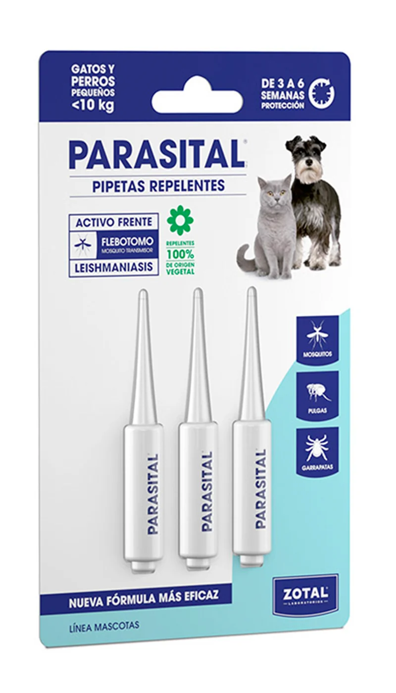 PARASITAL PIPETAS PERRO GATO BLISTER 3X1,25ML