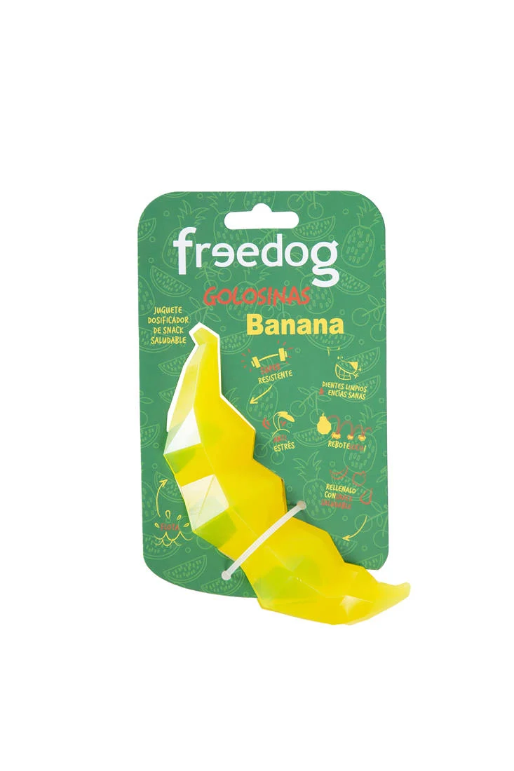 FREEDOG JUGUETE GOLOSINA BANANA 15,3CM