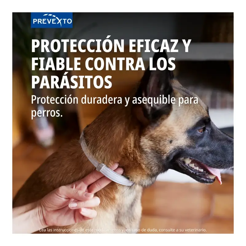 Prevexto collar antiparasitario para perros de más de 8kg, 70cm