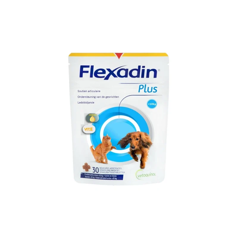 Flexadin Plus Mini 30 Comprimidos | Condroprotector para Perros y Gatos