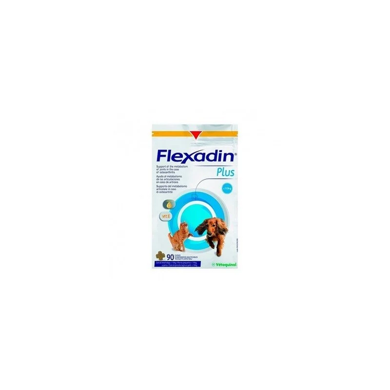 Flexadin Plus Mini 90 Comprimidos – Condroprotector para Perros Pequeños y Gatos | Vetoquinol