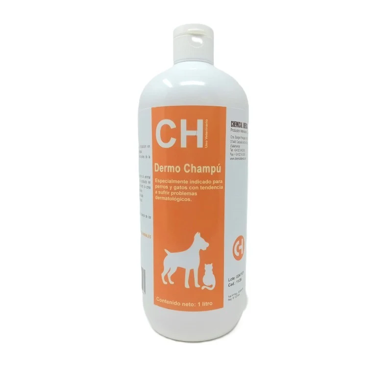 Dermo Champú 1 Litro – Champú Dermatológico para Perros y Gatos | Chemical Ibérica