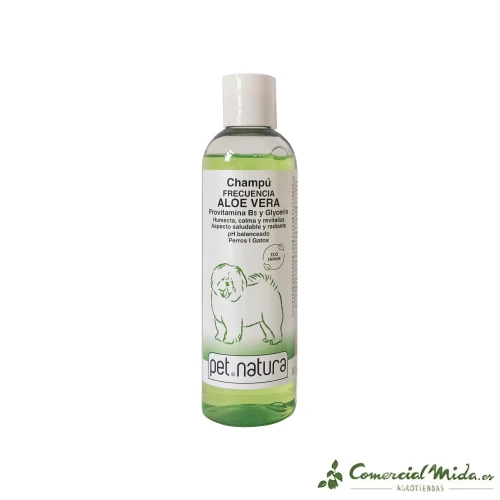 Champú con Aloe Vera PETNATURA Frecuencia para Uso Frecuente