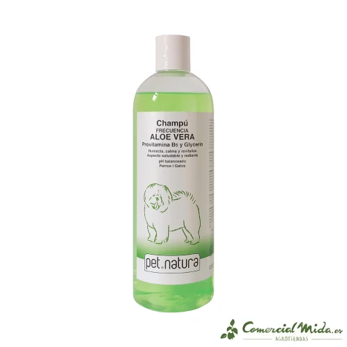 Champú con Aloe Vera PETNATURA Frecuencia para Uso Frecuente
