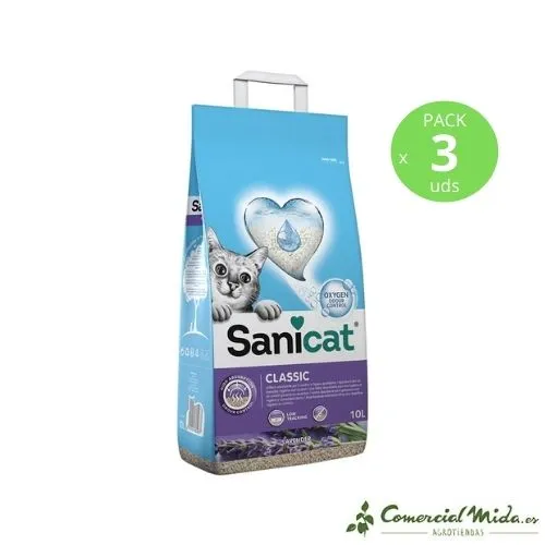 Arena SANICAT Classic Lavanda para Gatos
