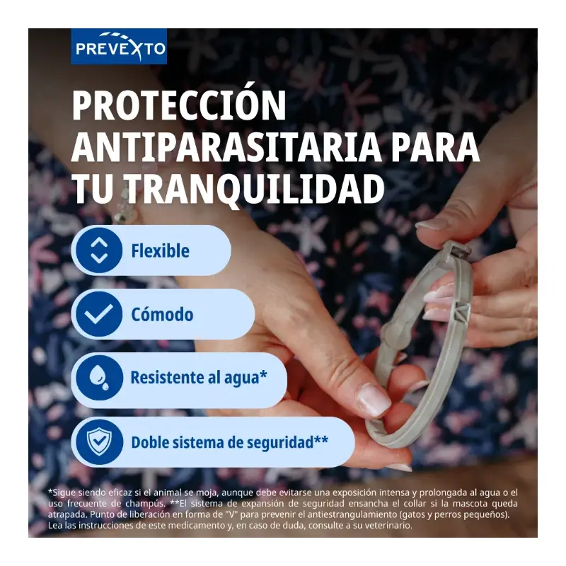 Prevexto anti-parasite collar for cats, 38cm