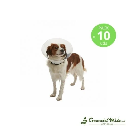 Collar Isabelino Transparente KRUUSE Buster Clic para Perros