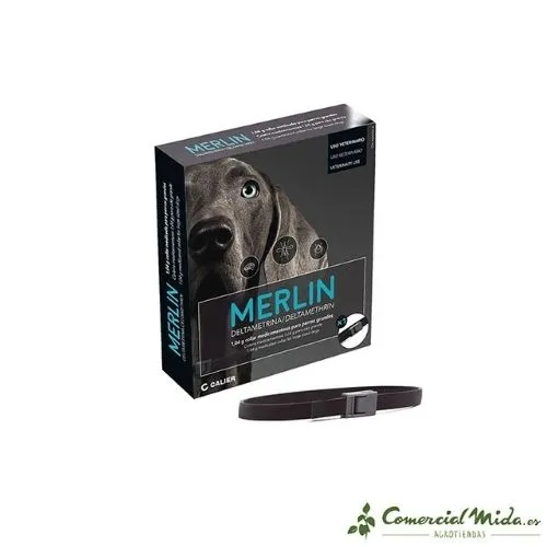 Collar Antiparasitario CALIER Merlín 1,04 gr para Perros Grandes