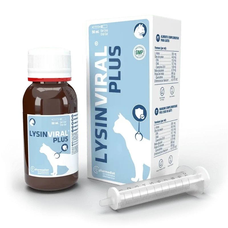 Lysinviral Plus Gel para Reforzar el Sistema Inmune en Gatos 50 ml