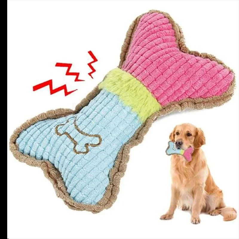 Jouet à mâcher en peluche durable pour chiens