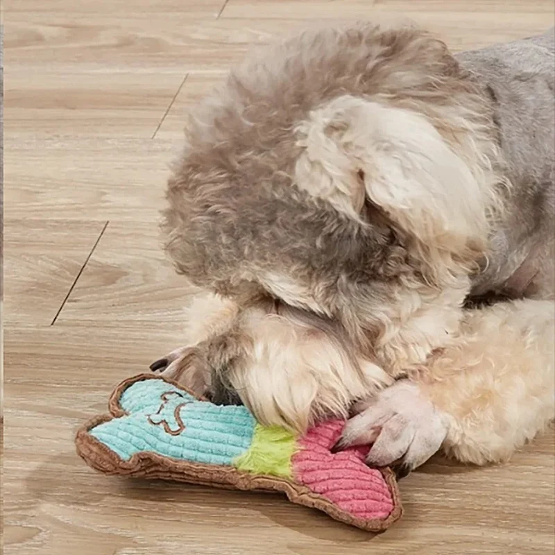 Jouet à mâcher en peluche durable pour chiens