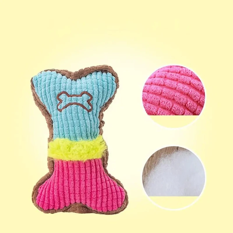 Jouet à mâcher en peluche durable pour chiens