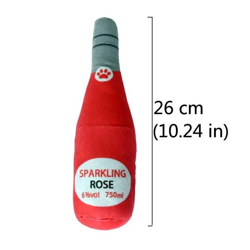 Jouet interactif pour chien : Bouteille de champagne amusante !