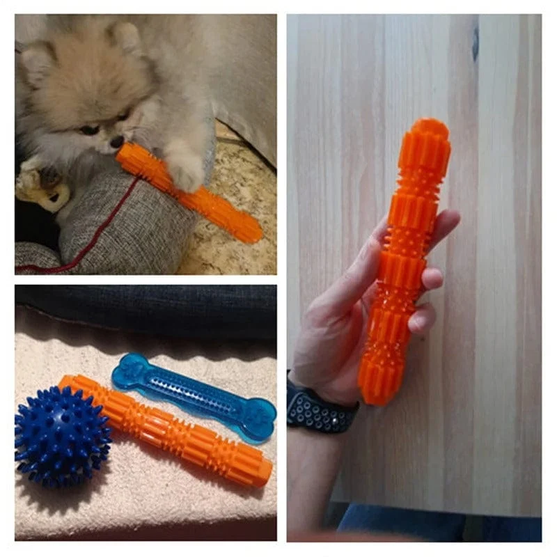 Jouet en Caoutchouc SqueakChew pour Chiens Heureux