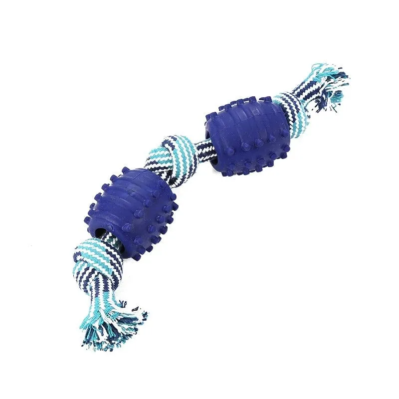 Corde en coton avec balle pour chien