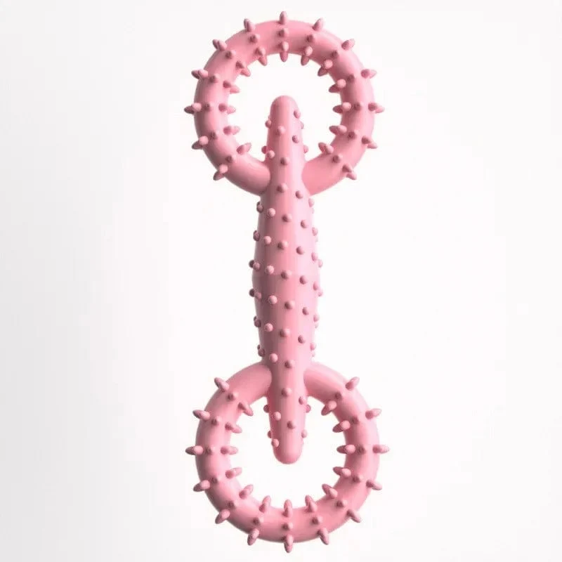 Anneau de traction robuste pour chiens - Jouet à mâcher interactif