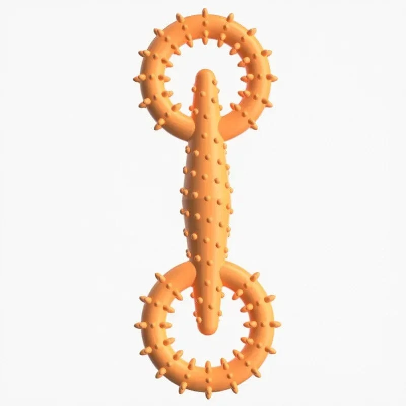 Anneau de traction robuste pour chiens - Jouet à mâcher interactif