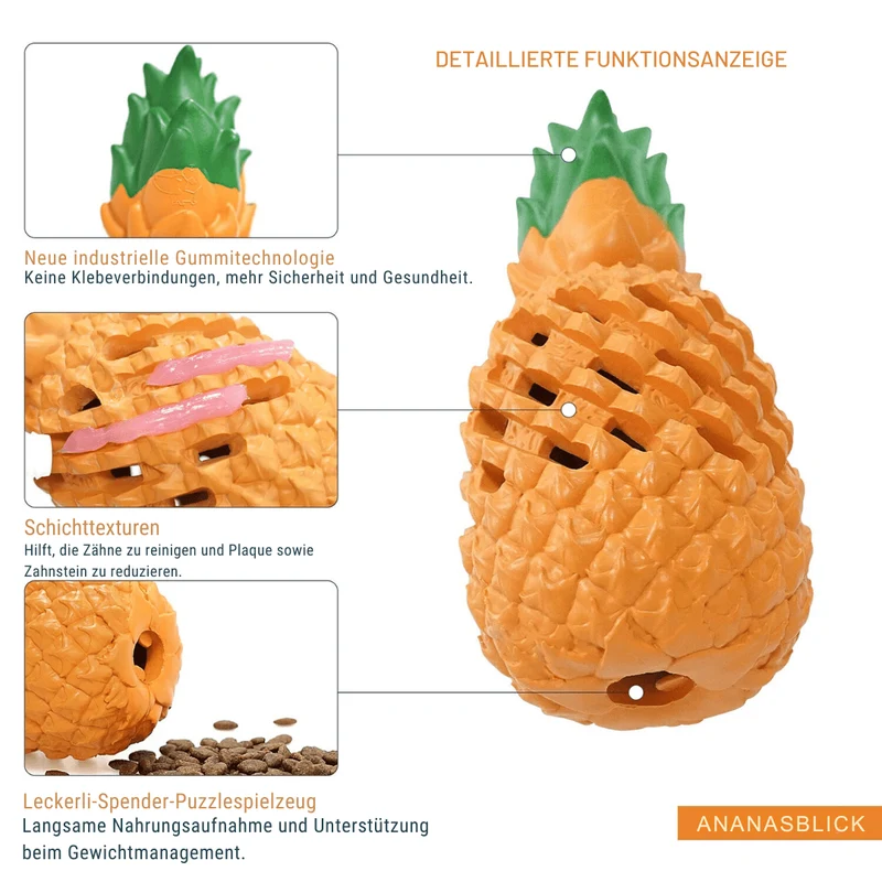 Jouet à mâcher ananas incassable pour chiens