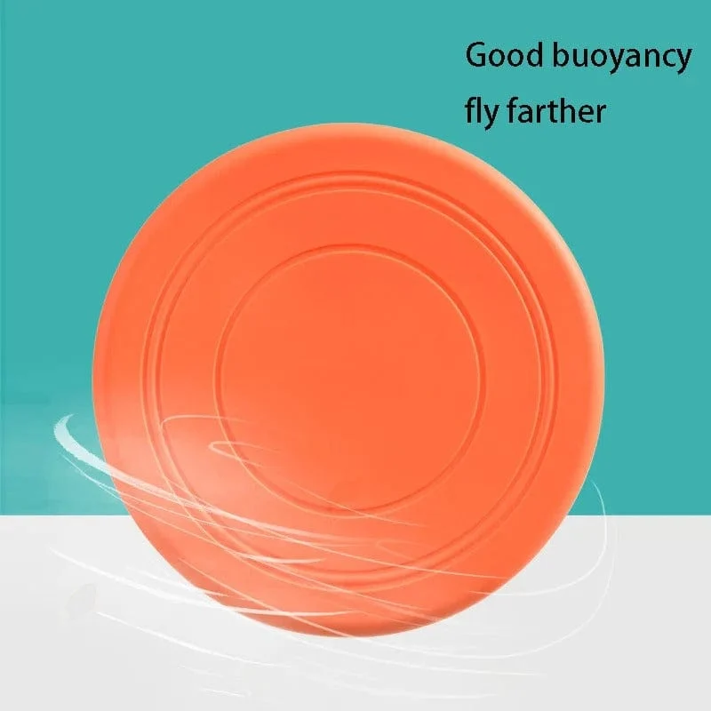 Disque Volant en Silicone Coloré pour Chiens