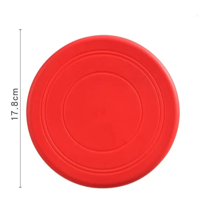 Disque Volant en Silicone Coloré pour Chiens
