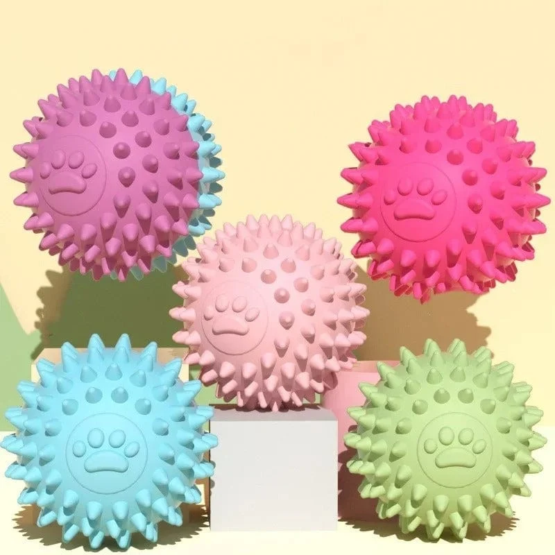 Balle Rebondissante en Caoutchouc Durable pour Chiens