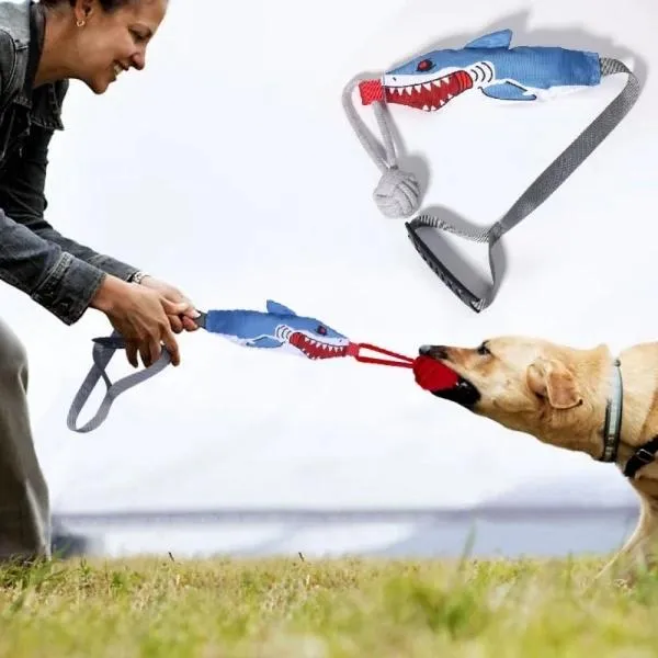 Jouet interactif à tirer pour chiens - Résistant et stimulant