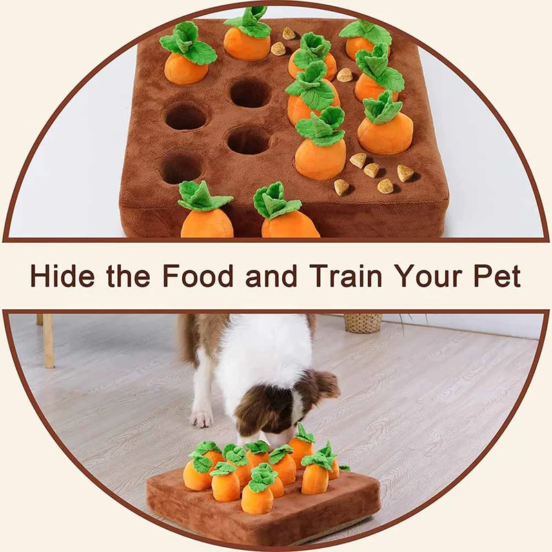 Ferme de Carottes : Jouet interactif pour chiens