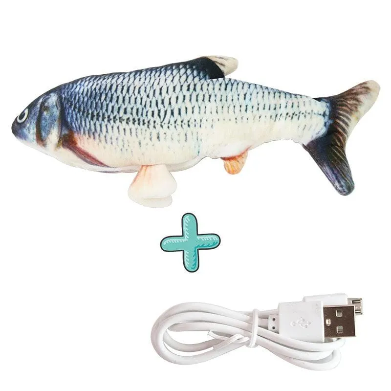Poisson Gigotant Interactif pour Chiens - Jouet Amusant et Actif
