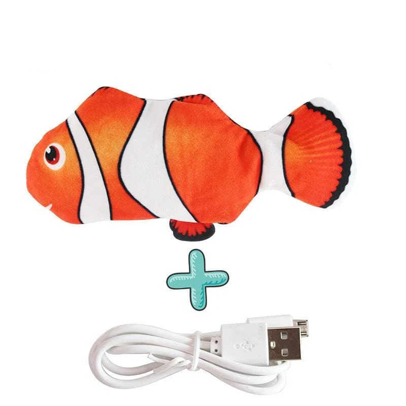 Poisson Gigotant Interactif pour Chiens - Jouet Amusant et Actif