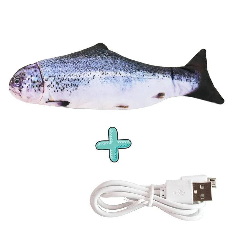 Poisson Gigotant Interactif pour Chiens - Jouet Amusant et Actif