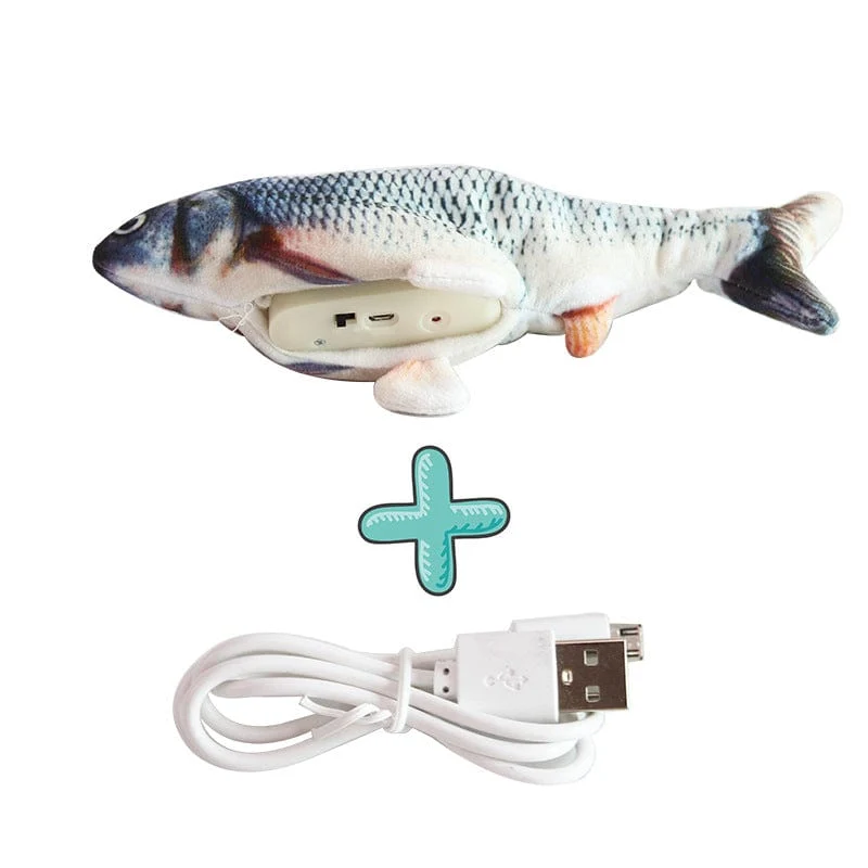 Poisson Gigotant Interactif pour Chiens - Jouet Amusant et Actif