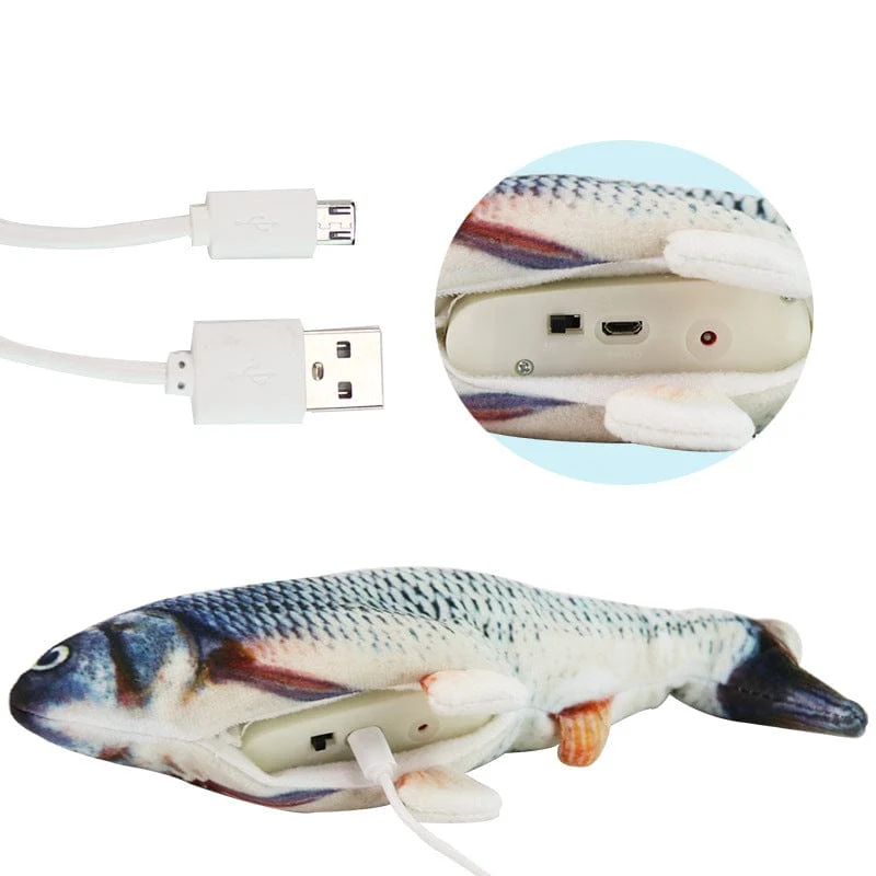 Poisson Gigotant Interactif pour Chiens - Jouet Amusant et Actif