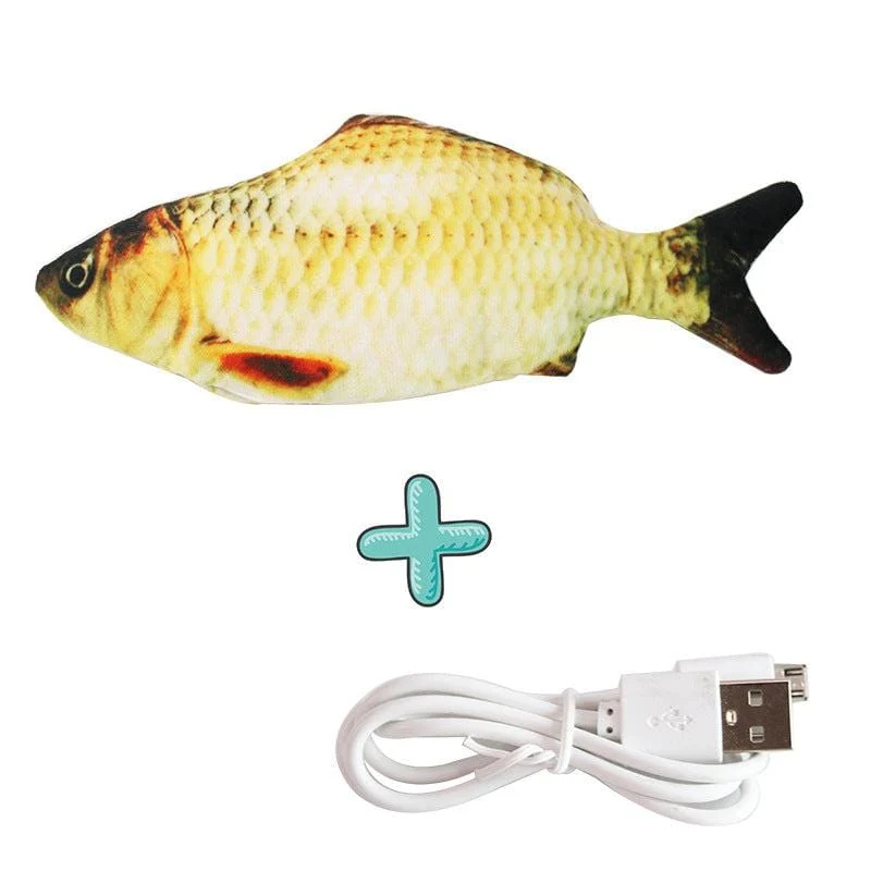 Poisson Gigotant Interactif pour Chiens - Jouet Amusant et Actif