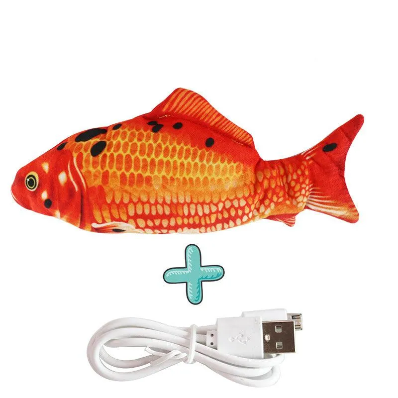 Poisson Gigotant Interactif pour Chiens - Jouet Amusant et Actif